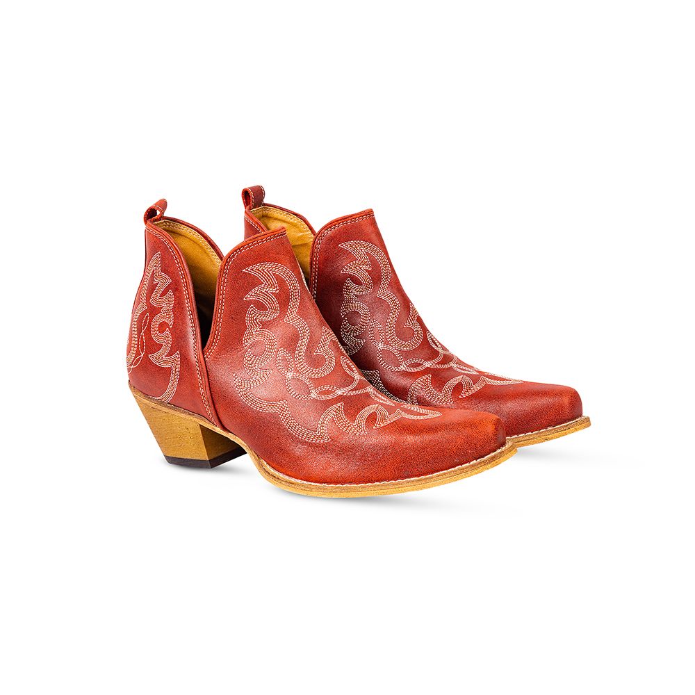 Maisie Boots in Red