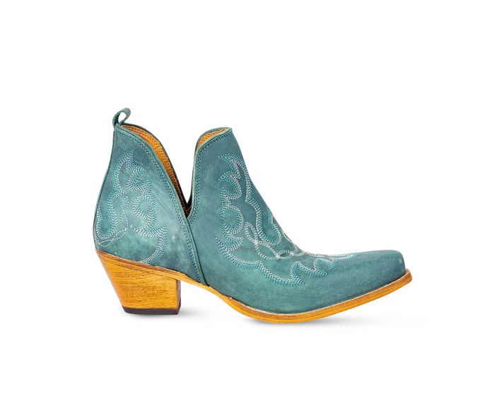 Maisie Boots in Turquoise