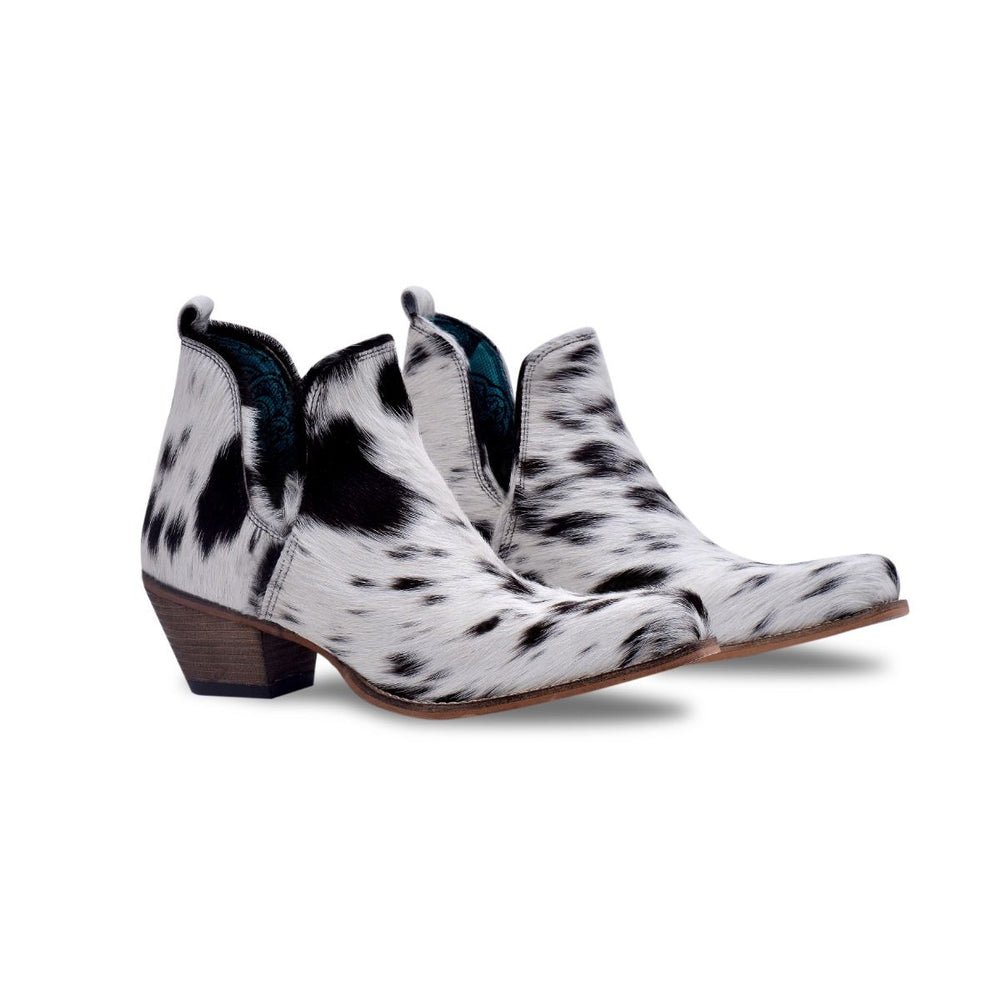 Sunset Bloom Boots in Black & White