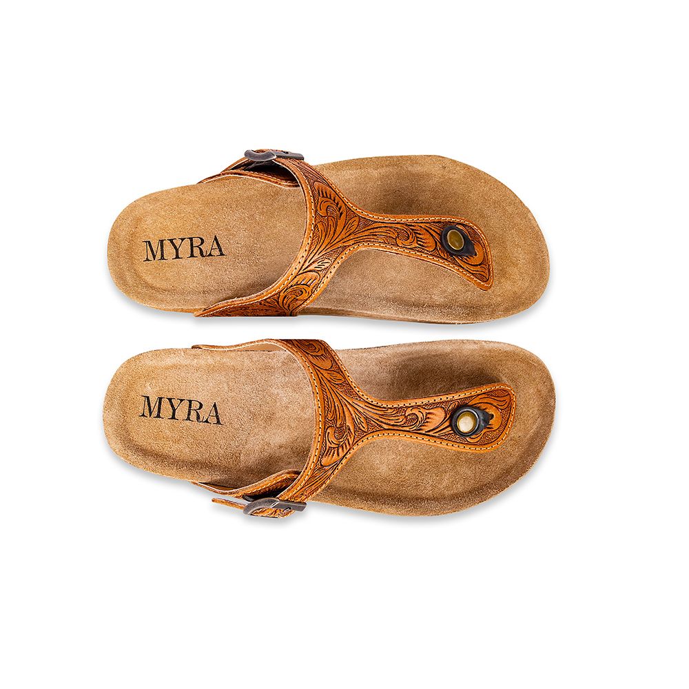 Rosie Trail Hand-tooled Sandals