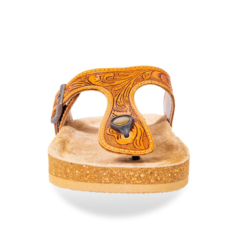 Rosie Trail Hand-tooled Sandals