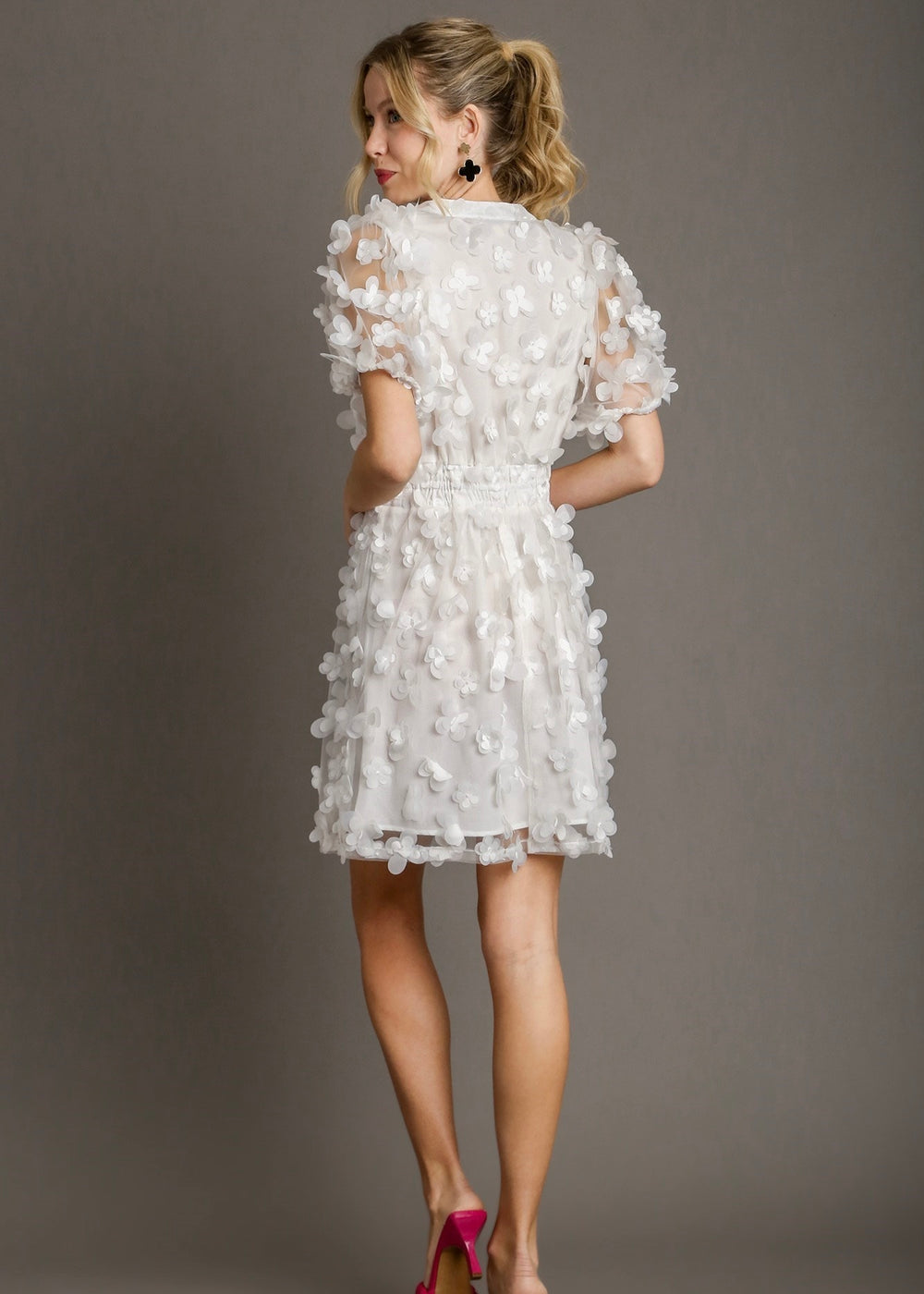 White Butterflies Dress