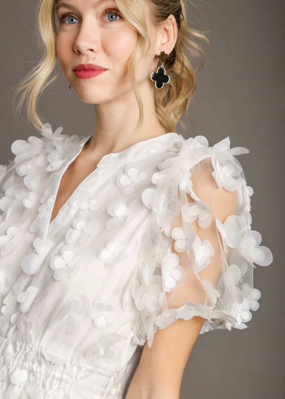 White Butterflies Dress