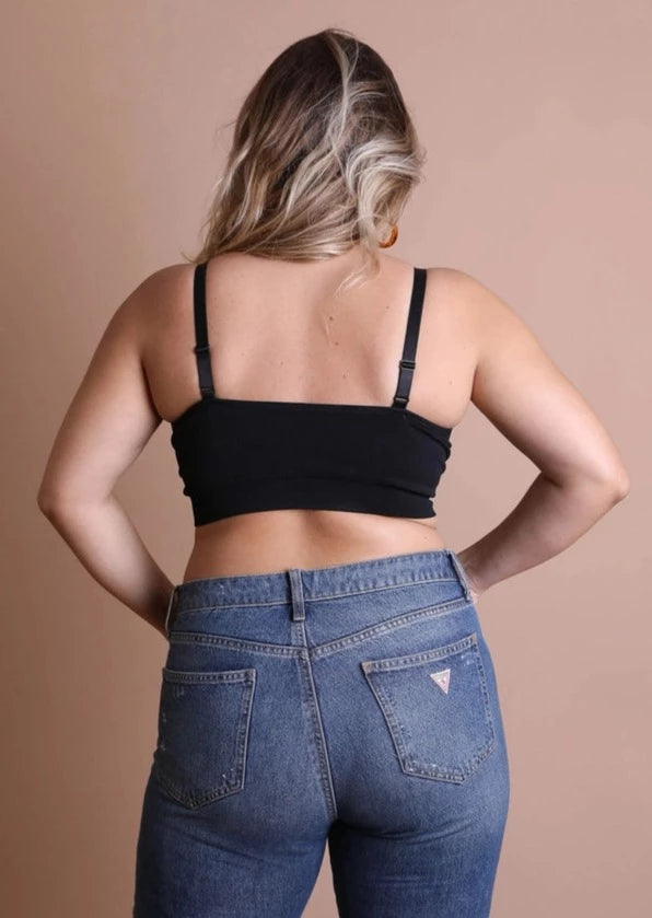 Black Openwork Strappy Bralette | Wild Dixie Boutique