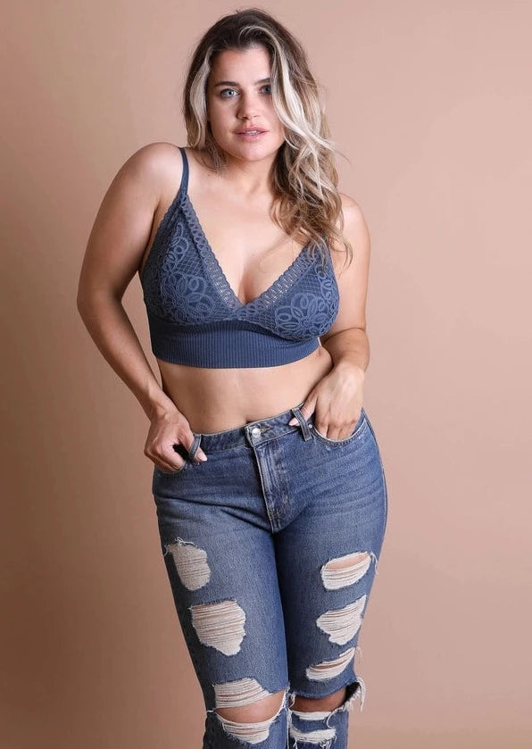 Blue Loop Lace Brami | Wild Dixie Boutique