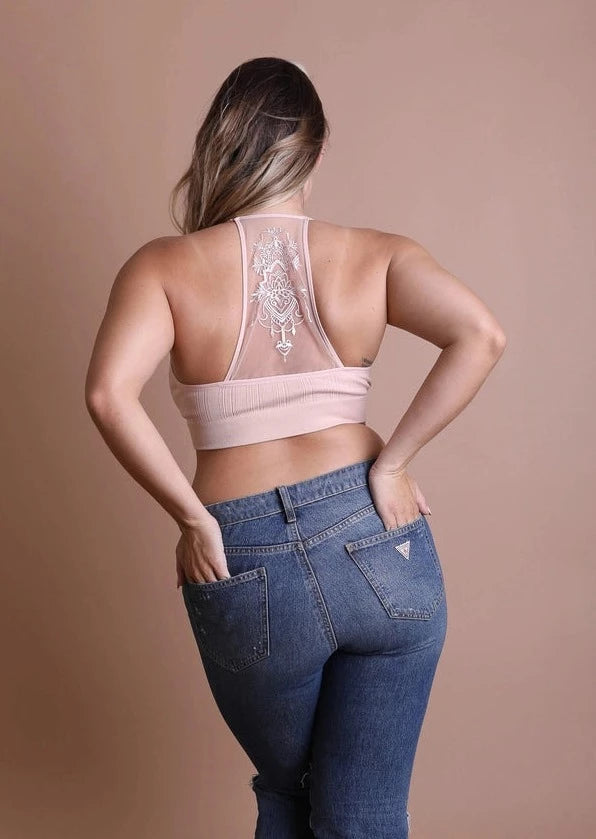 Blush Bohemian Tattoo Bralette | Wild Dixie Boutique