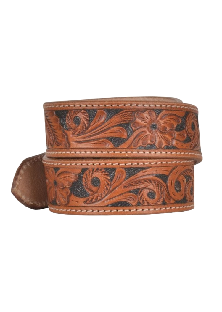 Floral Demure Leather Belt | Wild Dixie Boutique