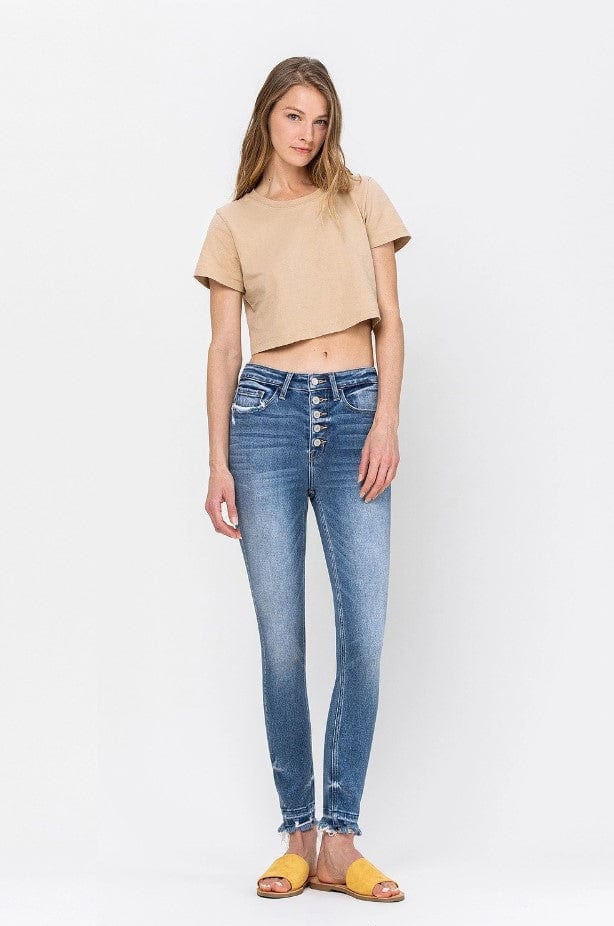 High Rise Skinny Jeans - Flying Monkey | Wild Dixie Boutique