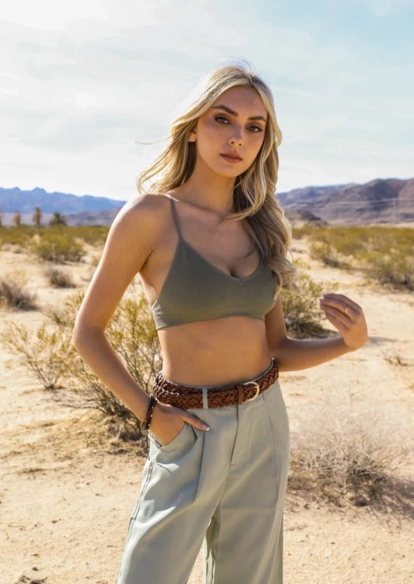 Olive Dream Catcher Tattoo Bralette | Wild Dixie Boutique