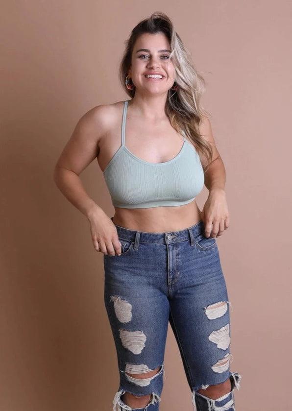 Sage Bohemian Tattoo Bralette | Wild Dixie Boutique
