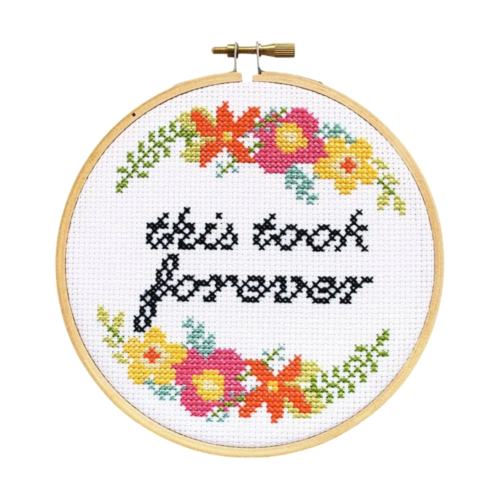 This Took Forever Cross Stitch Kit | Wild Dixie Boutique