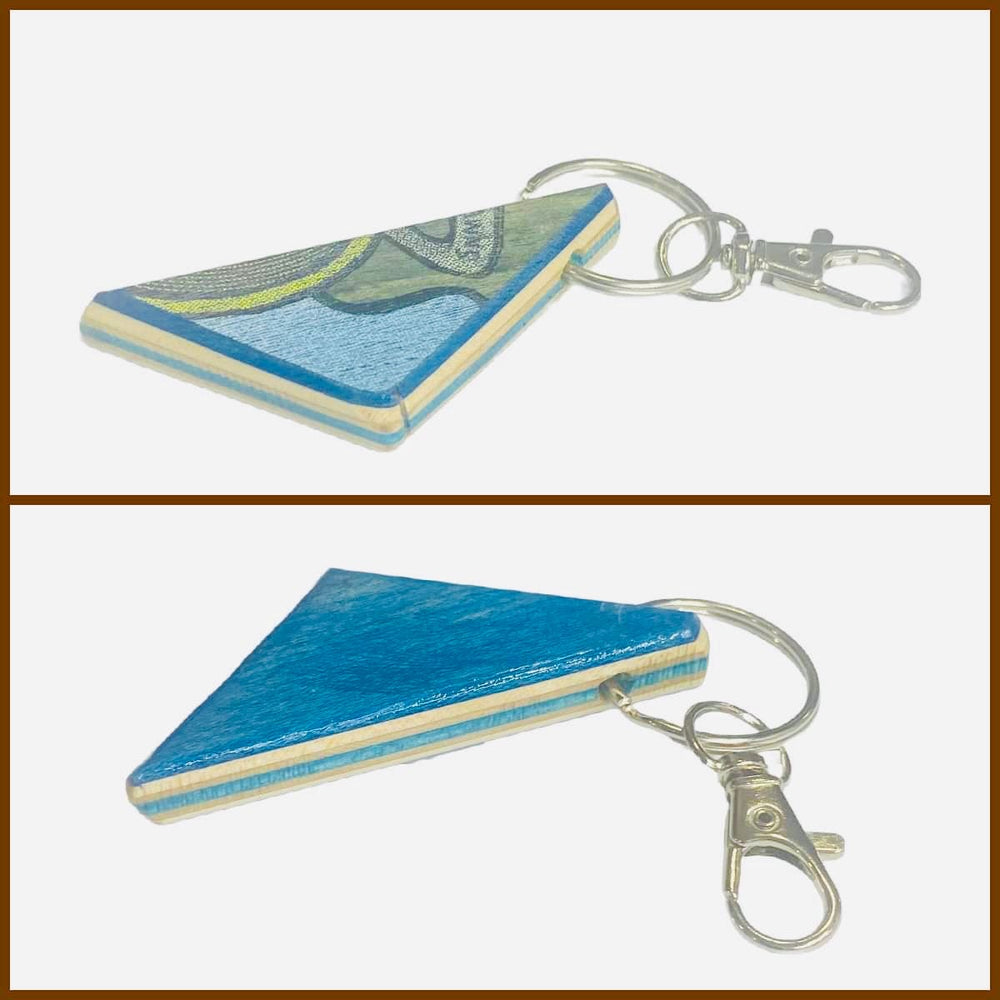 Upcycled Wood Skateboard Keychain | Wild Dixie Boutique
