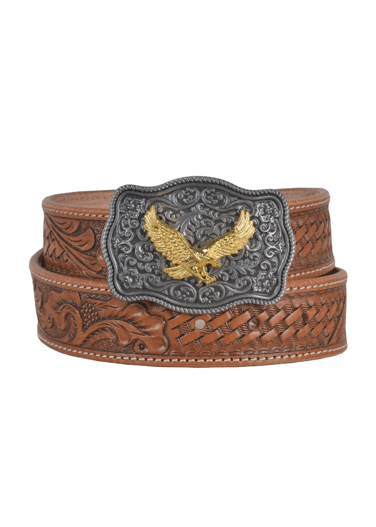 Vines Hand-Tooled Leather Belt | Wild Dixie Boutique