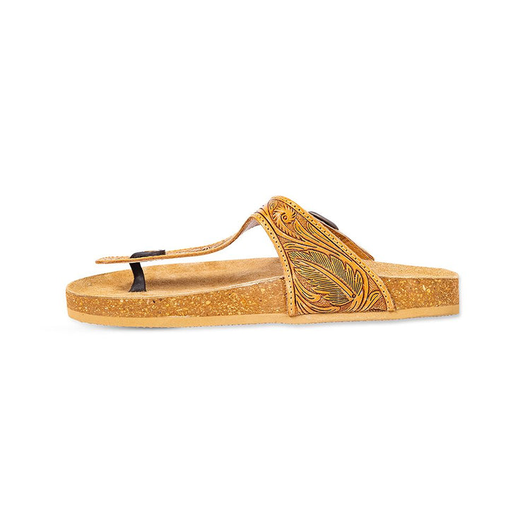 Sadie Mesa Hand-tooled Sandals