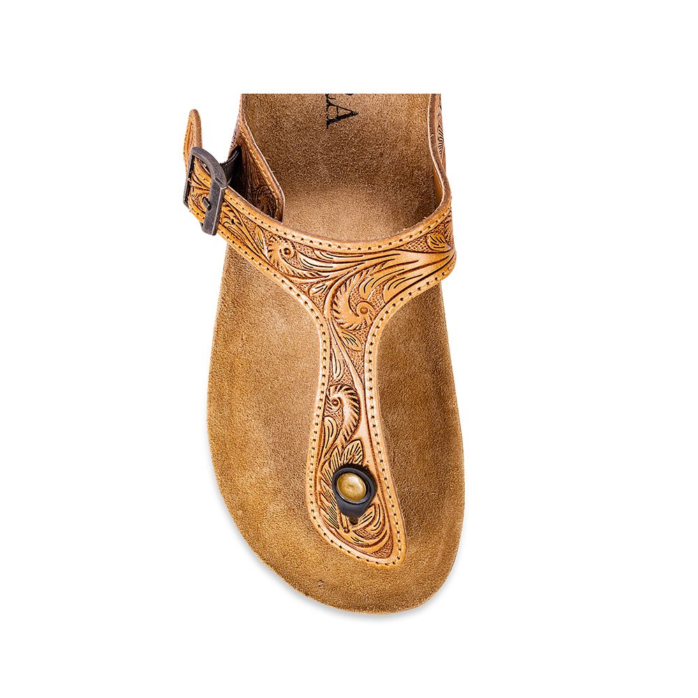 Sadie Mesa Hand-tooled Sandals