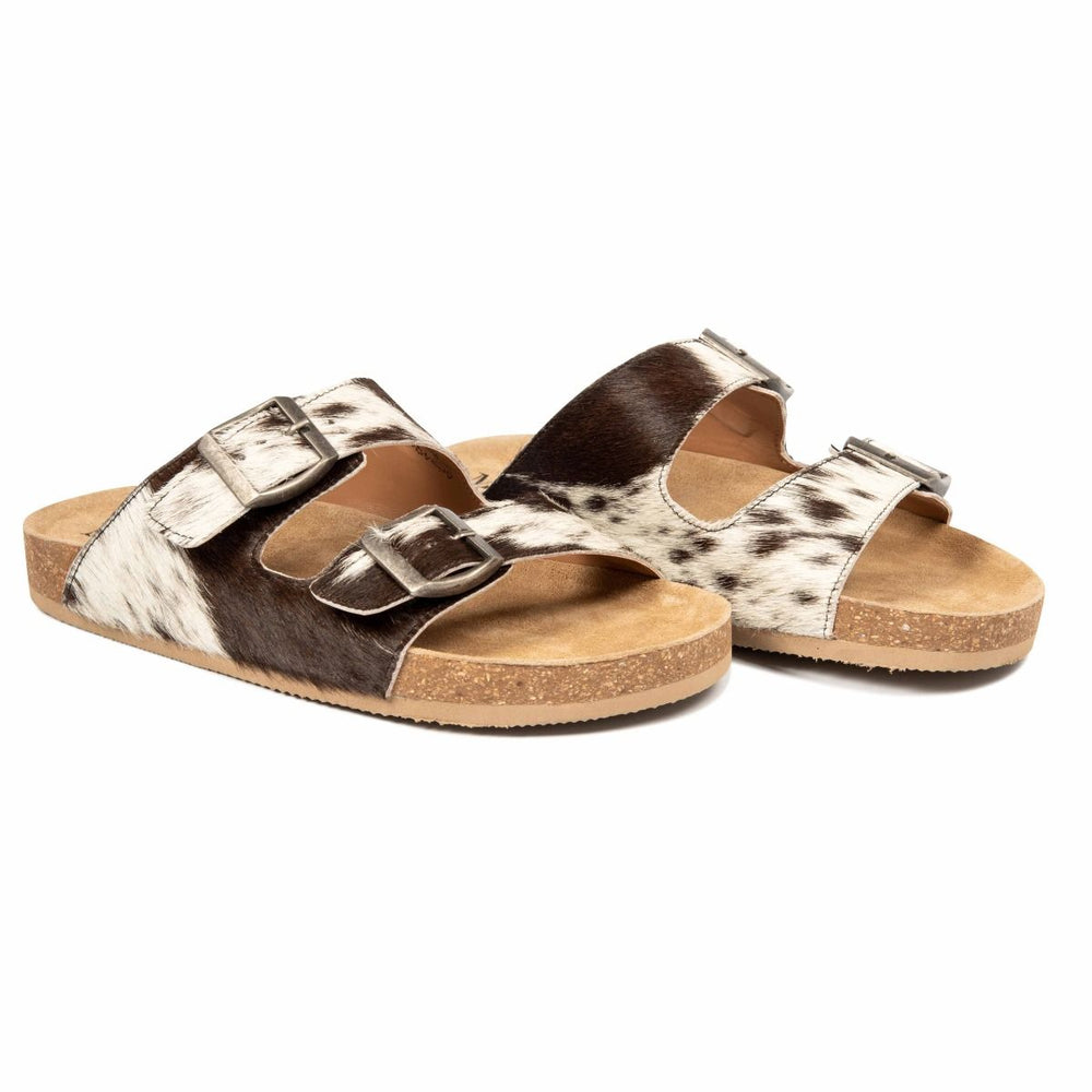 Lazy Days Cowhide Sandals