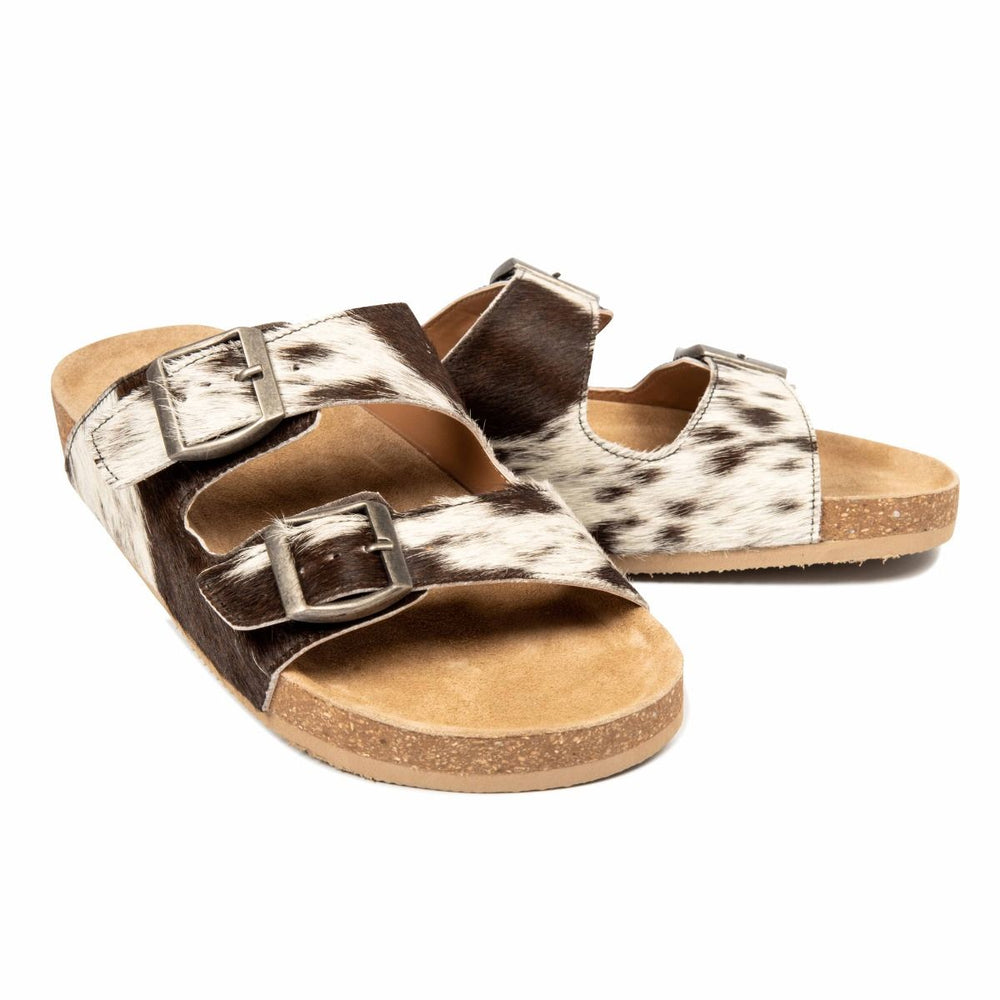 Lazy Days Cowhide Sandals