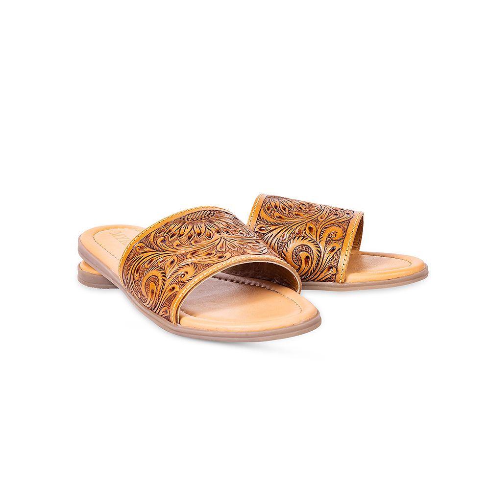 Willa Hand-tooled Sandals