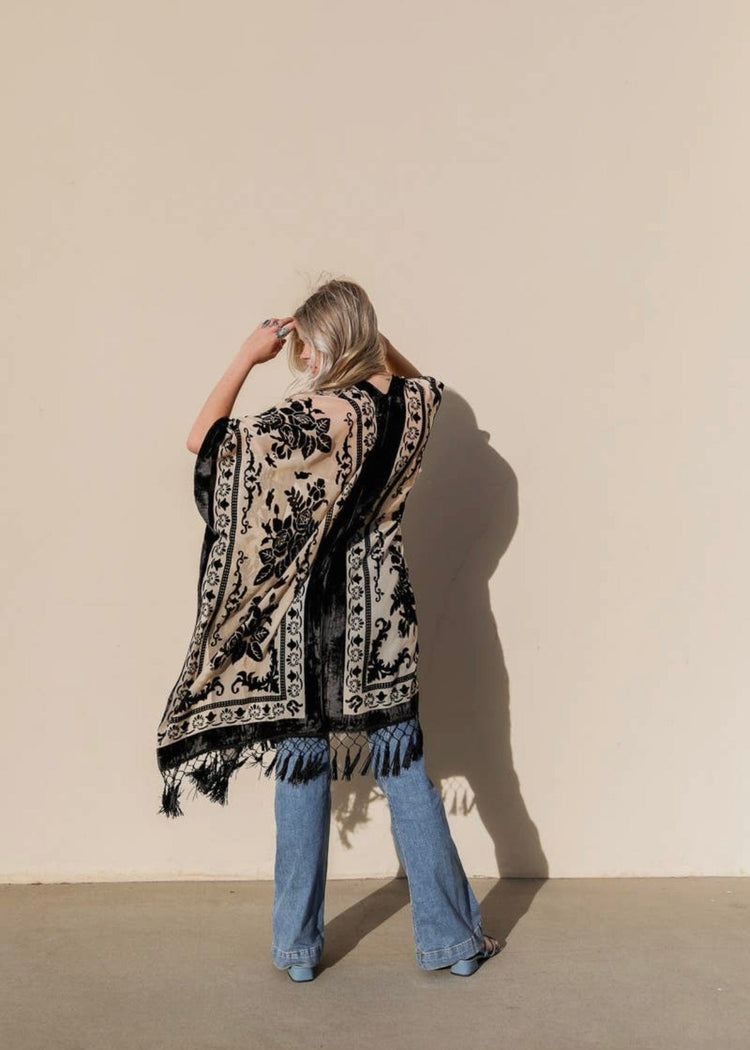 Black Velvet Kimono | Wild Dixie Boutique