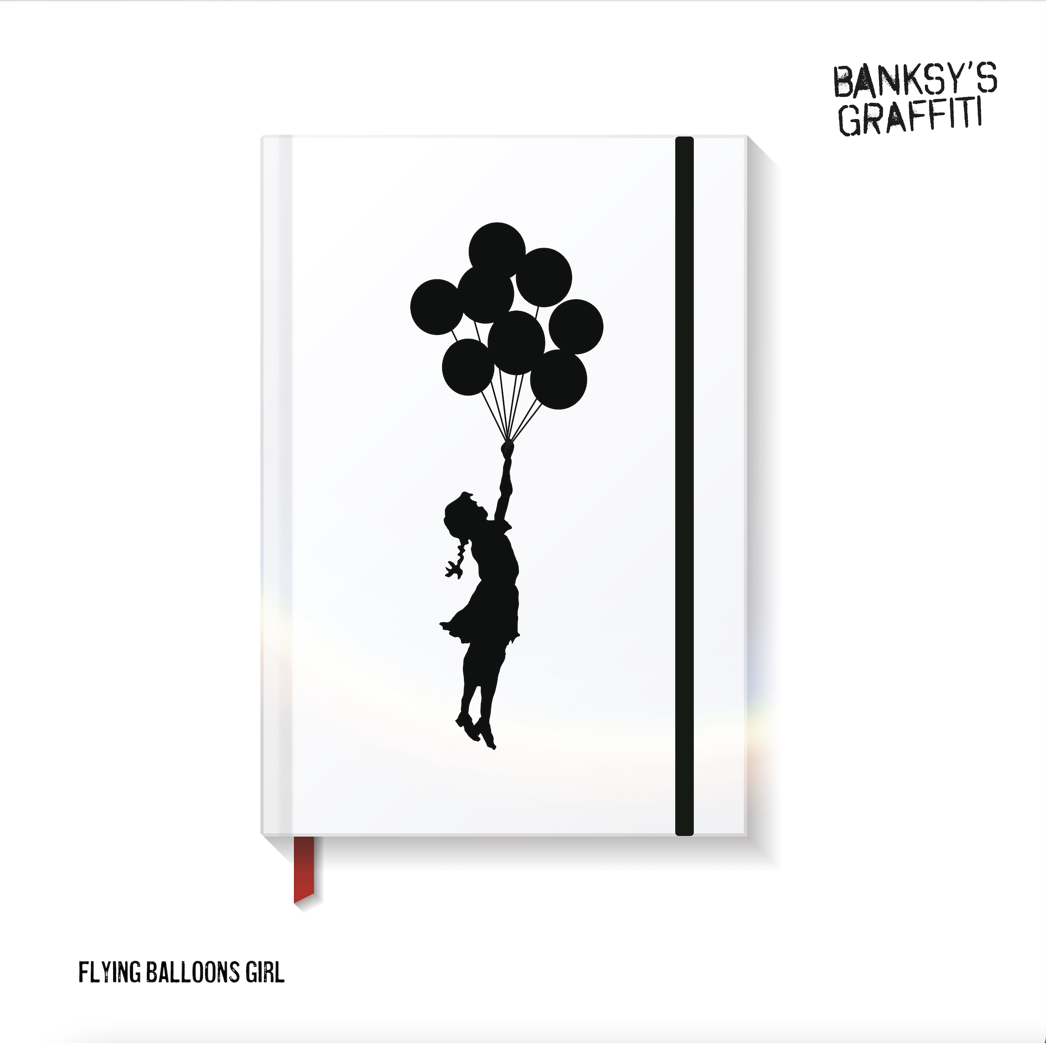 Flying Balloons Girl Notebook | Wild Dixie Boutique