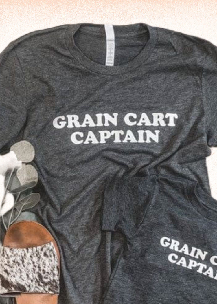 Grain Cart Captain Graphic T-Shirt | Wild Dixie Boutique