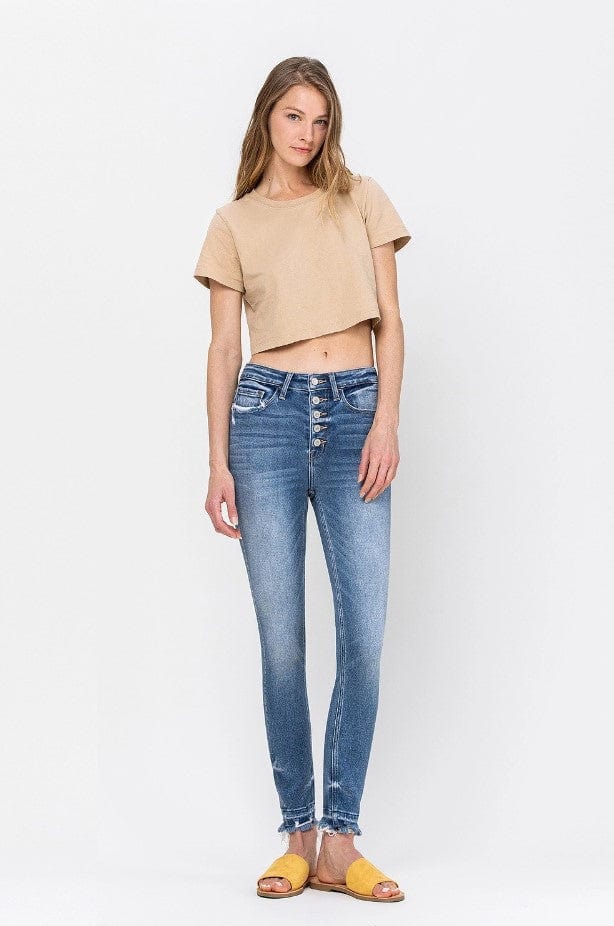 High Rise Skinny Jeans - Flying Monkey | Wild Dixie Boutique