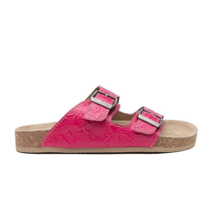 Vibrant Heart Hand-tooled Sandals